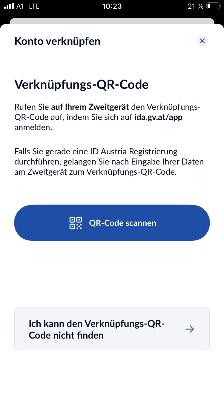 QR Code scannen